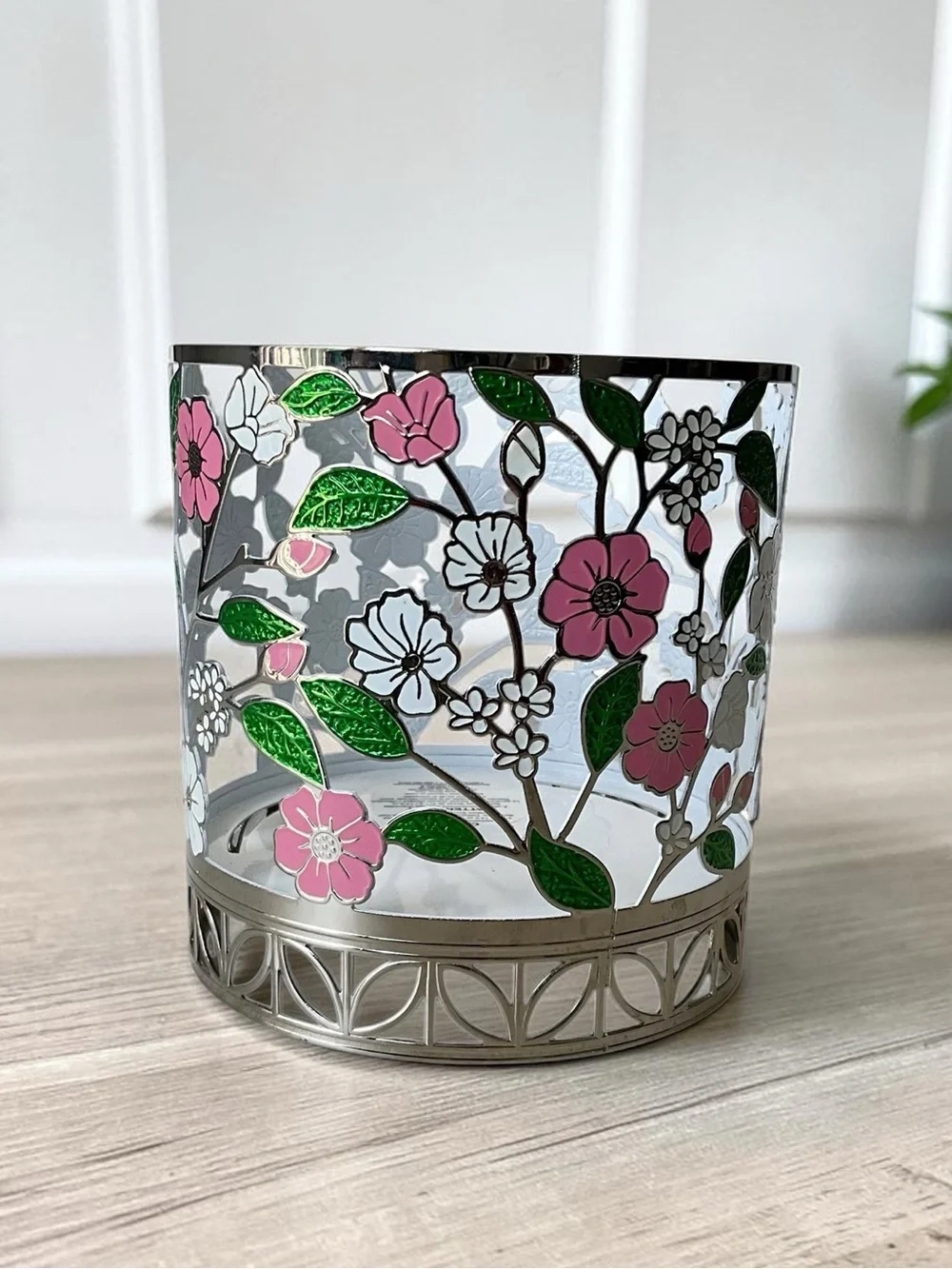 Bath & Body Works Set of 2 Candle Holders Spring and Fall